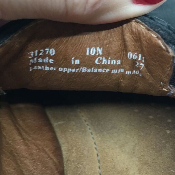 Clarks Artisan Slip Black Nubuck Leather Clogs Mules Size 10 Narrow - Picture 11 of 16